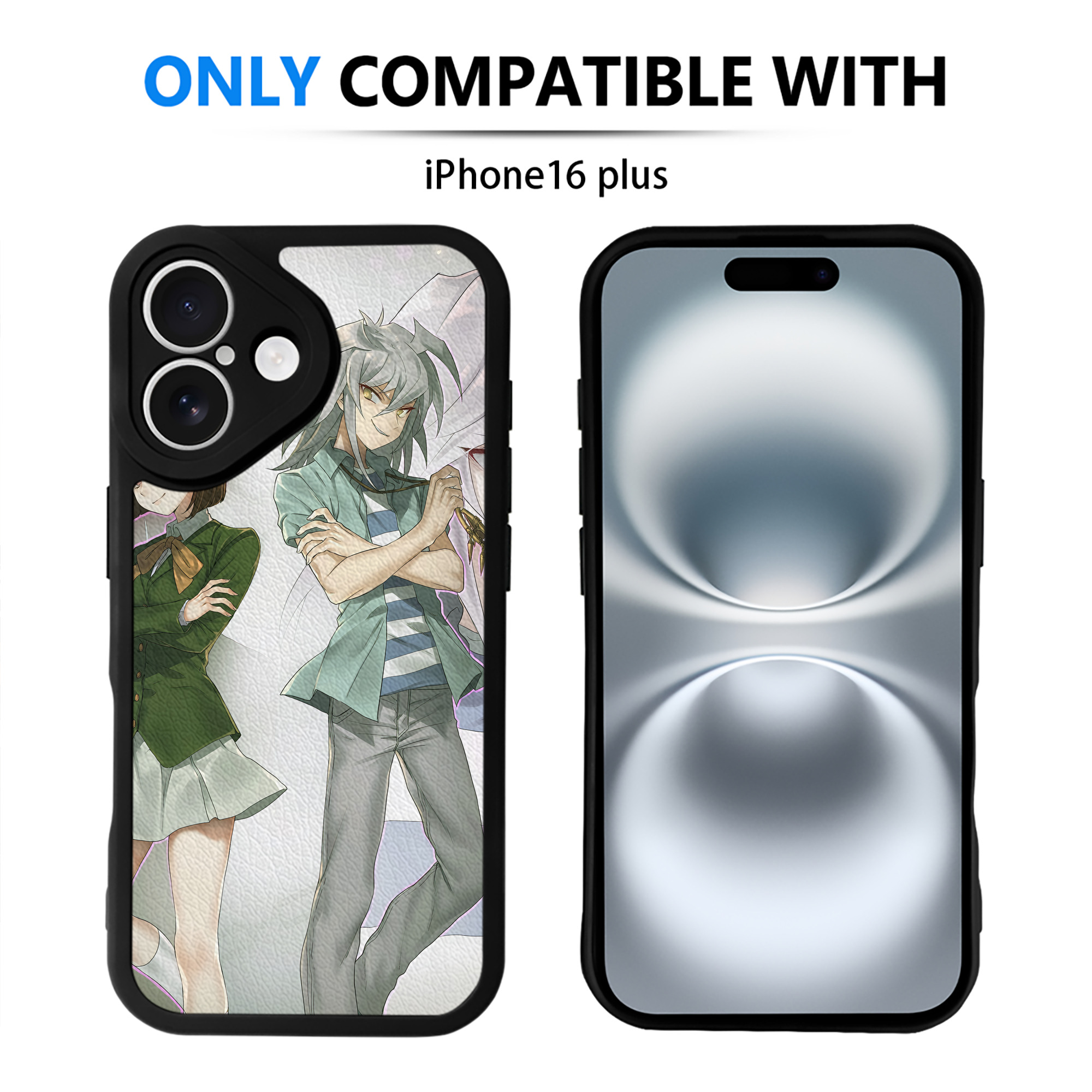 （画像用） 遊☆戯☆王 Yu-Gi-Oh! 【iPhone 16シリーズ対応】シリコンスマホケース（レザー調） 材質：シリコン